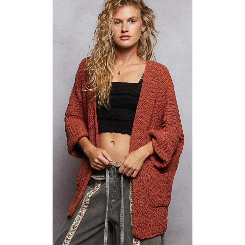 POL "Designed in the USA" Clothing Cardigan Sweater